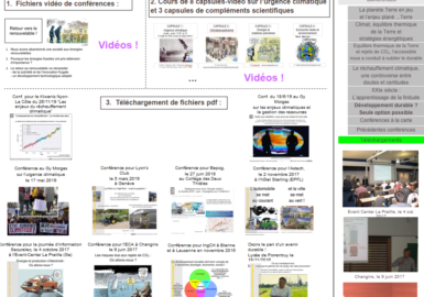 Conférences sur les thèmes climat et énergie